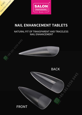 500pcs鋭い形の無光沢の女性French Style Artificial Falseは半分の先端および完全なカバー偽の釘を釘付けする