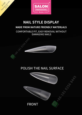 500pcs無光沢の女性Artificial的なHalf Nail Tipsおよび完全なカバー偽の釘