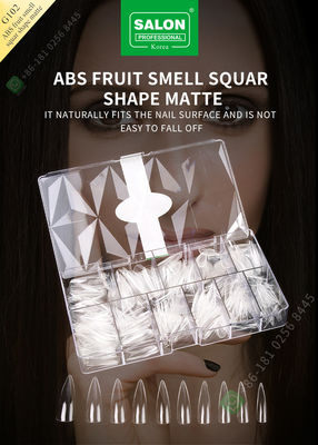 ABSは鋭い形無光沢の女性French Style Artificial Falseが半分の先端および完全なカバー偽の釘を釘付けする臭いの実を結ぶ
