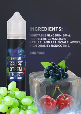 OEM 2.029OZ Vapeジュース6mg 11mg 12mgのニコチン物質的なFCC