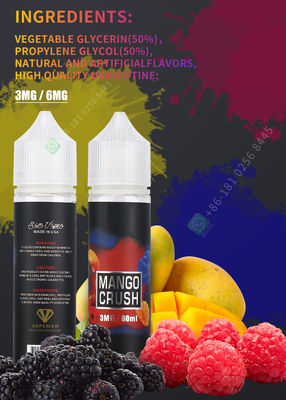 Vapeのペンのための50の味のVape液体60ml Eジュース100%の純粋な原料