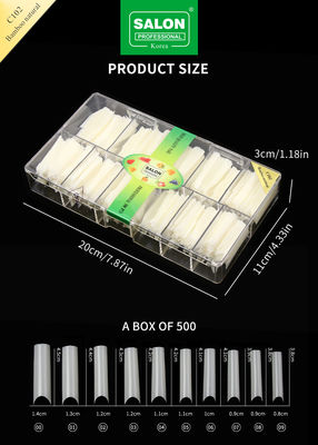サロン用ネイル拡張用の超薄型ABS偽ネイル