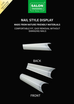 ハーフカバー ヒント 縫い目のないマニキュア アクセサリーキット 超薄いネイル拡張品 DIY ネイルアート