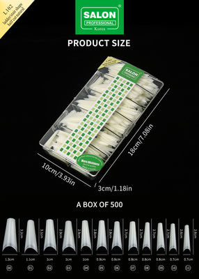 ハーフカバー ヒント 縫い目のないマニキュア アクセサリーキット 超薄いネイル拡張品 DIY ネイルアート