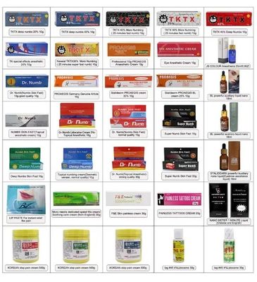 Tktx麻痺クリーム 55% 75% オリジナル タトゥー麻酔膏レーザータトゥー Tktx 強力な麻痺クリーム 卸売 OEM 工場価格 ホワイトピンク カラー Tktx麻痺クリーム