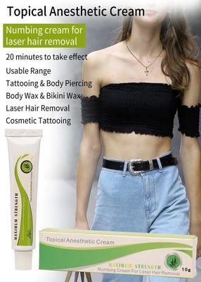 10g タトゥー麻痺クリーム 3-4時間 厚さ2-3mmの無痛性50~60分適用