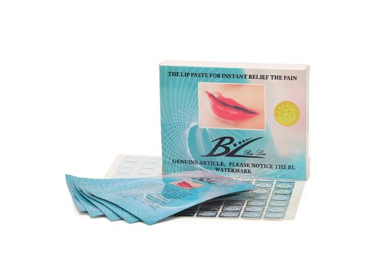 痛みを和らげ,快速な麻痺を起こすための実効性のある使い捨ての唇麻痺プラスト