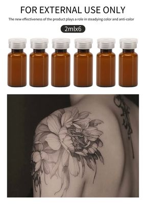 1分速効タトゥー麻痺クリーム 2ml/ボトル 6ボトル/セット 痛みを和らげるためと永久化粧