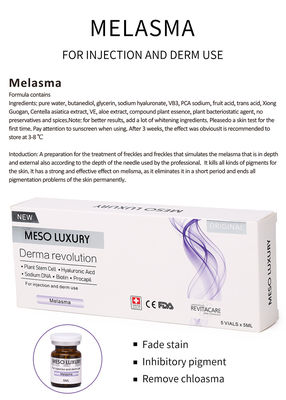 汚点のための反紫外線Meso Melasmaの取り外しの血清の注入5mlの表面血清