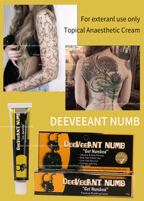 痛みの軽減のDeeveeantの無感覚なリドカインのクリームの入れ墨の麻酔のクリーム色の反うねり10g非油性白いピンク色