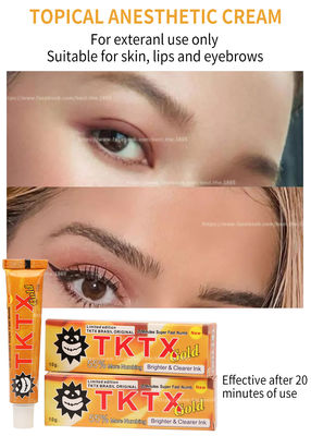 レーザーの毛の取り外しのための元のTKTXの黄色い感覚をなくするクリーム10g Microneedling