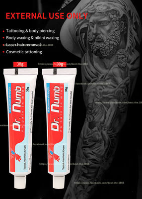 麻痺 30g先生の永久的な構造の入れ墨は30ml TKTXのTATTOOISTが卸売価格の札によって#45がゼリー状になるクリーム色の痛みのないリドカインのクリームの感覚をなくする