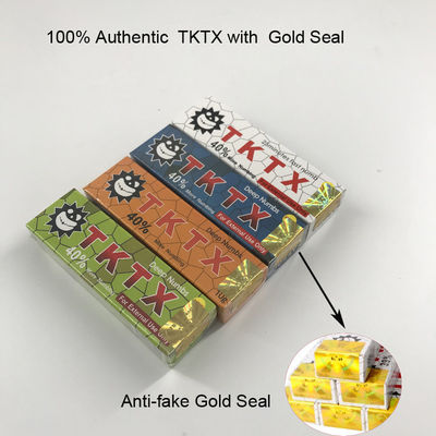 苦痛TKTXの入れ墨の感覚をなくするクリーム色の金10gのリドカインマイクロブレードを停止しなさい