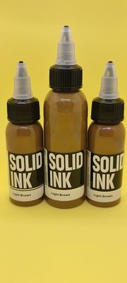 60ML 120MLの固体入れ墨インク マイクロ顔料の薄茶の入れ墨インク