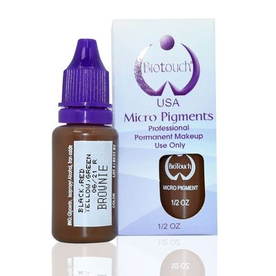 入れ墨のBiotouchの純粋な顔料/焦茶マイクロブレードの顔料1/2 Oz
