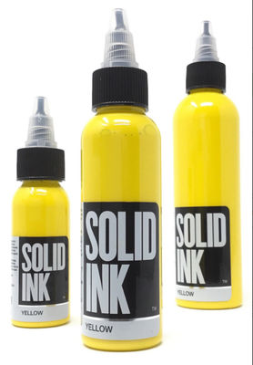 120ML 260MLの明るく黄色い入れ墨インク非有毒な有機性入れ墨の顔料
