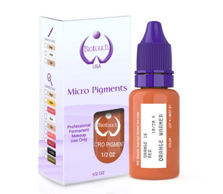 Biotouch MicrGel polishgmentのオレンジ顔料色のMicrGel polishgmentationを影で覆う永久的な構造のMicrobladingの供給の眉毛