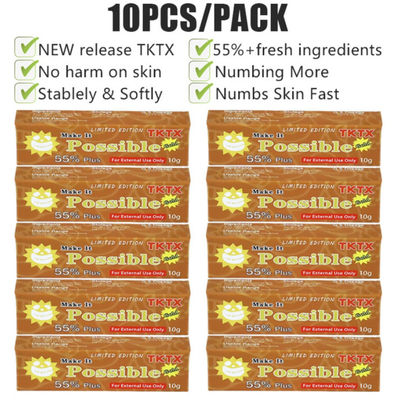 Tattoo Numbing Cream Permanent Makeup Stop Pain TKTX Tattoo Numbing Cream Gold 10g Lidocaine Microblading