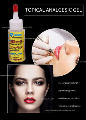 6% Lidocaine Tattoo Numbing Gel 30ML Permanent Makeup Anesthetic Gel