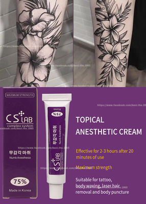 Eyebrow Tattoo Numb Anesthetic Cream 10g Stop Pain Cream CSLab 75% Permanent Makeup Licocaine Cream