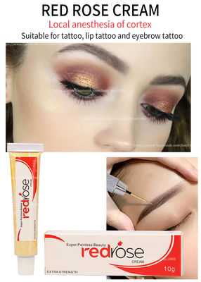 Red Rose Numb Anesthetic Cream 10g Permanent Makeup Lidocaine Numbing Cream Apply For 20 Mins Numb For 5-6 Hours