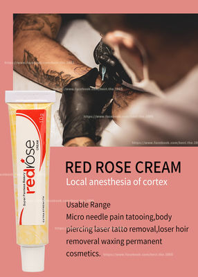 Red Rose Numb Anesthetic Cream 10g Permanent Makeup Lidocaine Numbing Cream Apply For 20 Mins Numb For 5-6 Hours