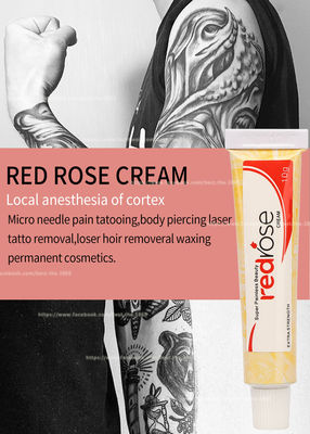 Red Rose Numb Anesthetic Cream 10g Permanent Makeup Lidocaine Numbing Cream Apply For 20 Mins Numb For 5-6 Hours