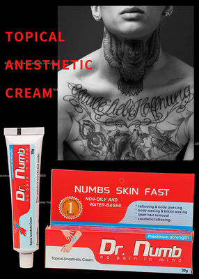 30g Numb Anesthetic Cream / Dr Numb Tattoo Numbing Cream Lasting Effect For 3 Hours
