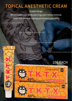 Stop Pain TKTX Tattoo Numbing Cream Gold 10g Lidocaine Microblading